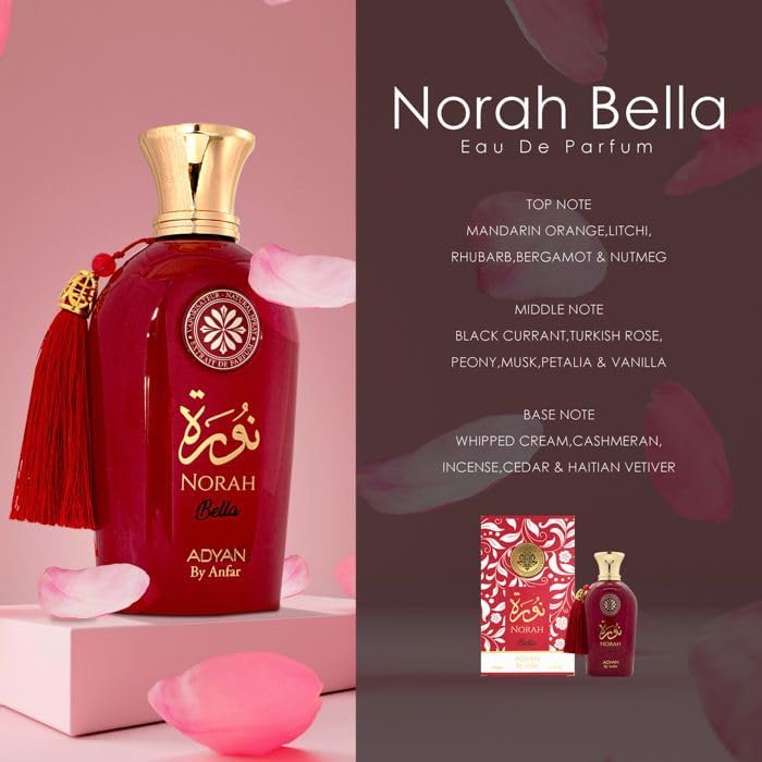 ADYAN Norah Bella Women Perfume – 3.4oz / 100ml EDP
