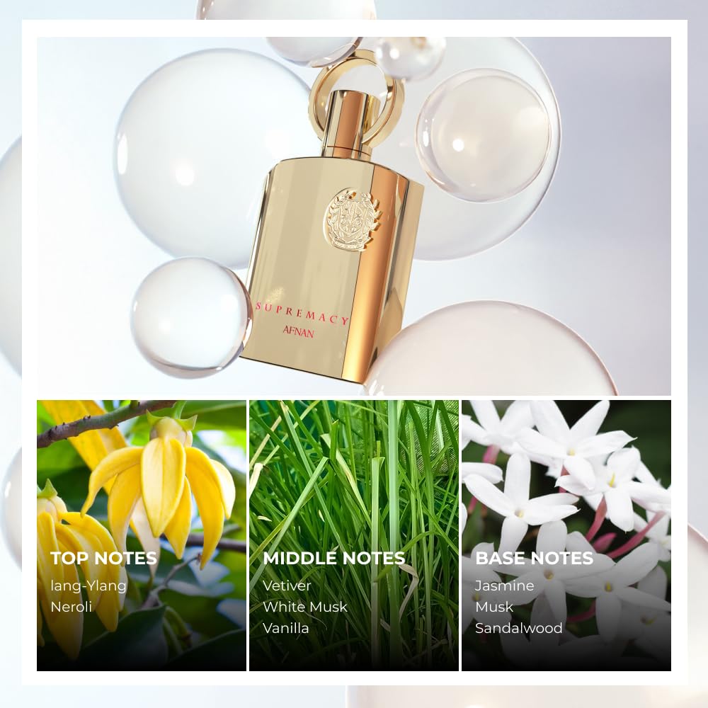 AFNAN Supremacy Gold Unisex Perfume 3.4oz / 100ml – Eau de Parfum
