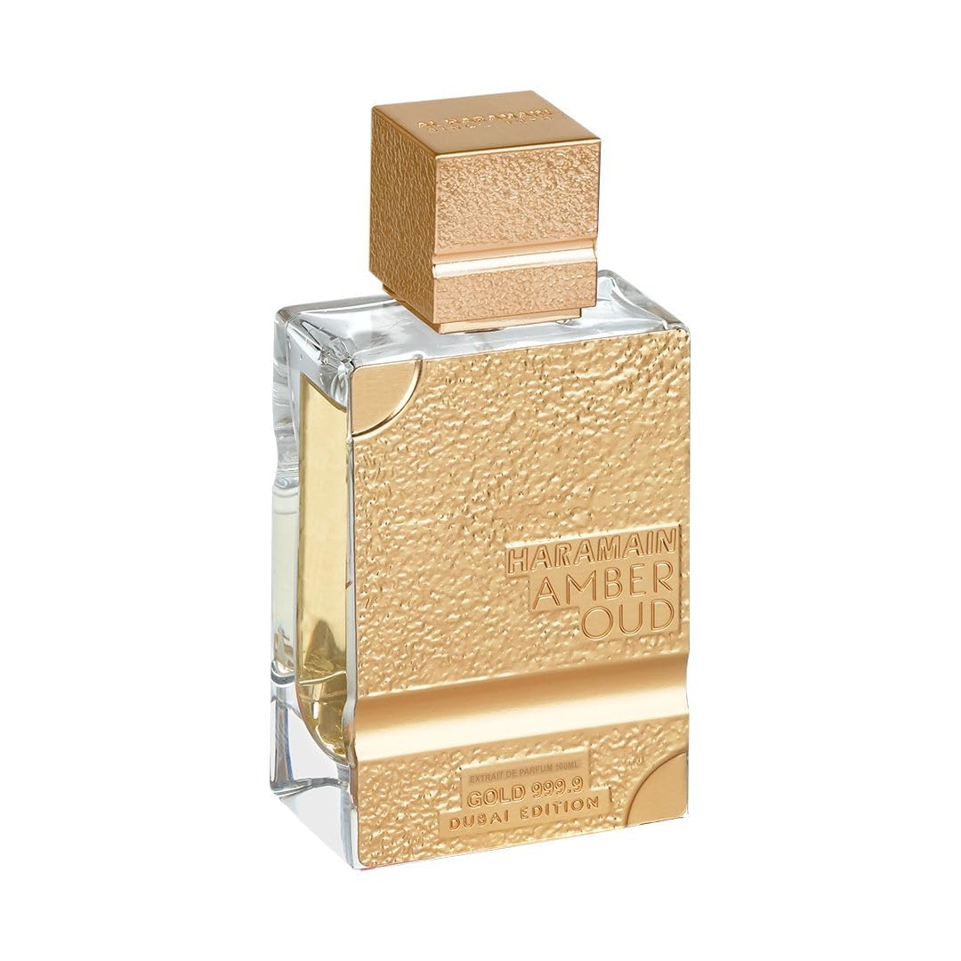 Al Haramain Amber Oud Gold 999.9 Edition Unisex 3.4oz / 100ml Extrait de Parfum with Refillable Atomiser