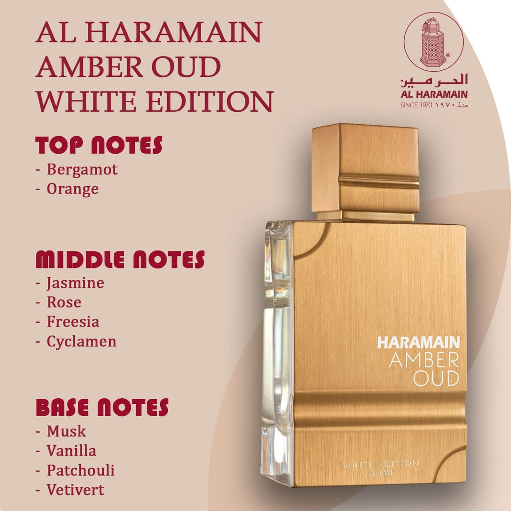 Al Haramain Amber Oud White Edition Unisex 3.4oz / 100ml Eau de Parfum