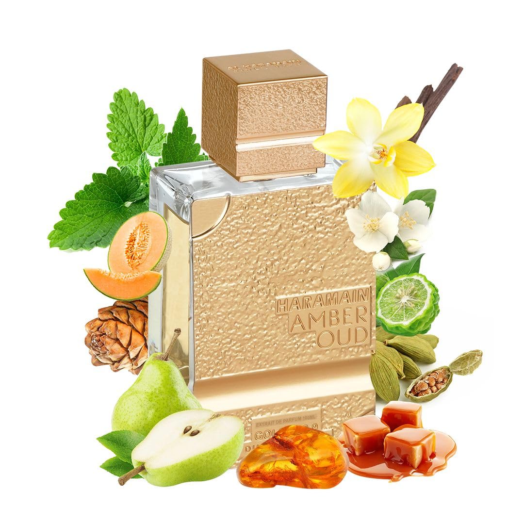 Al Haramain Amber Oud Gold 999.9 Edition Unisex 3.4oz / 100ml Extrait de Parfum with Refillable Atomiser