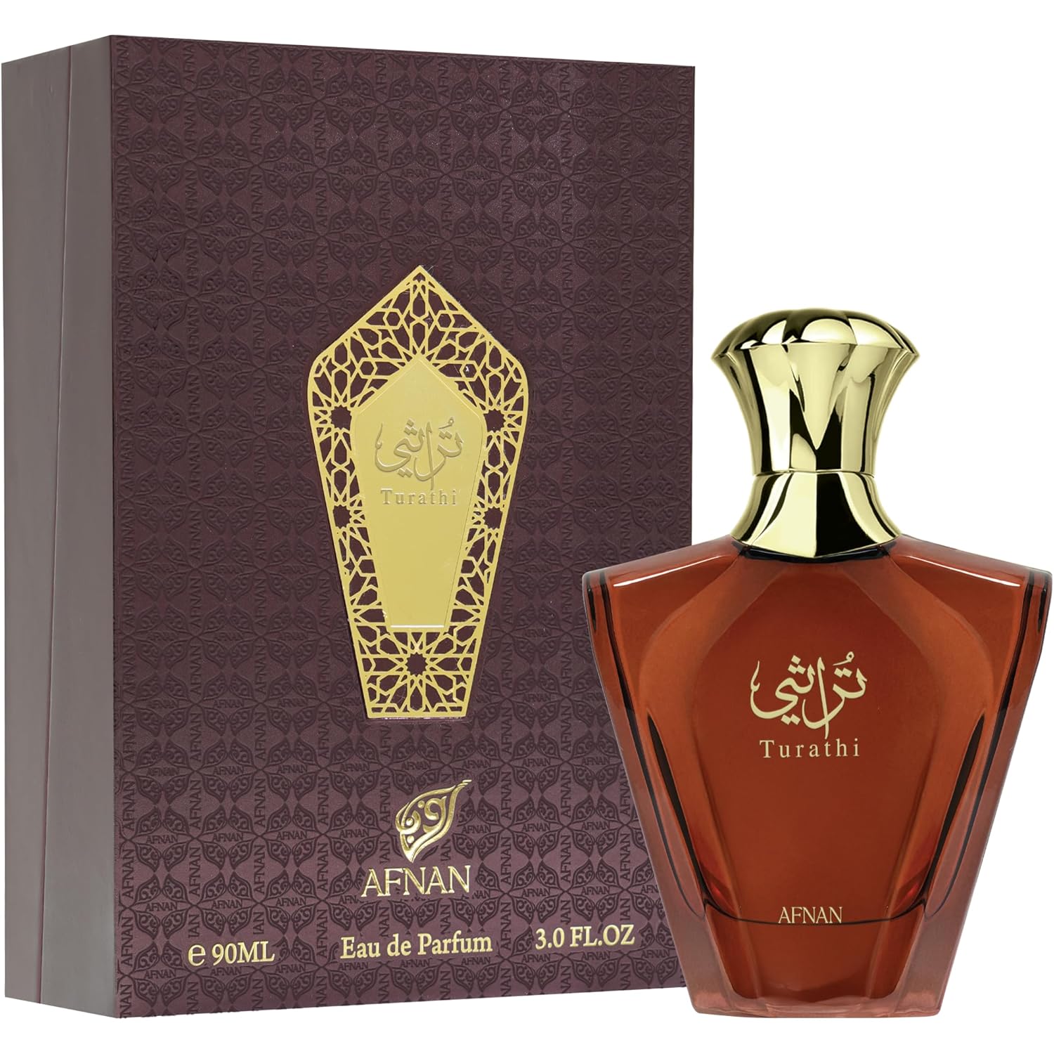 AFNAN Turathi Brown Men Perfume 3.0oz / 90ml – Eau de Parfum