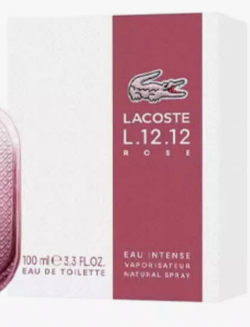 LACOSTE L.12.12 ROSE EAU INTENSE Perfume for Women 3.4 oz EDT SP