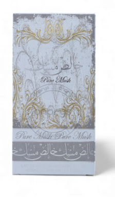 A bottle of Liwan perfume with a gold crown cap, featuring a clear glass body filled with golden-yellow liquid and a gold label on the front.