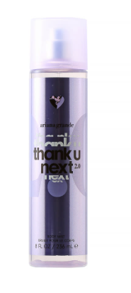 A bottle of Aroma Principe 'Thank u Next' hair oil spray on a plain white background.