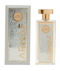 Club de Nuit Woman perfume bottle and its matching pink packaging box, featuring a gold cap and gold circular pendant on a white background.