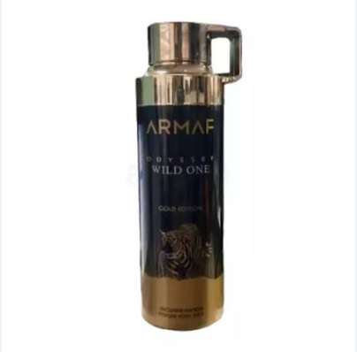 Armaf Odyssey Wild One Gold Edition bottle on a white background