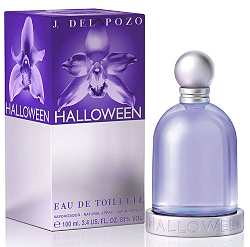 J. Del Pozo Halloween Eau de Toilette bottle and packaging box.