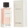 Dolce & Gabbana L'Imperatrice Eau de Toilette perfume bottle with a black cap next to its cream-colored packaging box, on a white background.