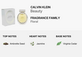Calvin Klein Beauty Perfume for Women 3.4oz / 100ml EDP SP