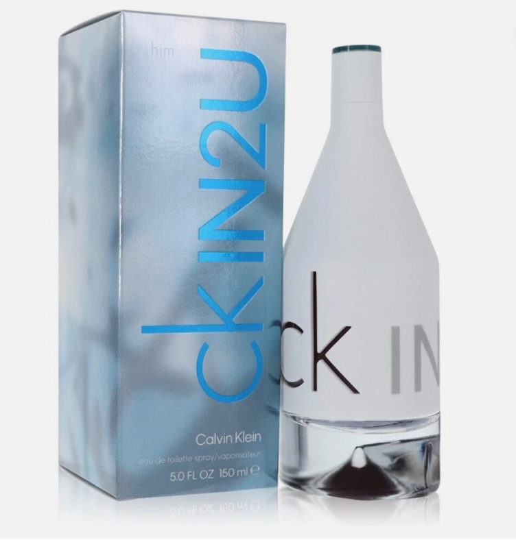Calvin Klein IN2U Perfume for Men 5.1 oz EDT Spray bottle and box