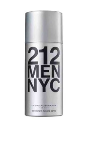 Carolina Herrera 212 Men Deodorant Spray 5.0 oz front view