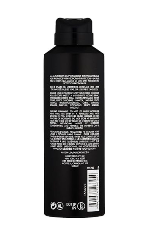 GUY LAROCHE DRAKKAR NOIR BODY SPRAY MEN 5.8OZ 172ML