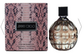 Jimmy Choo Eau de Parfum 100ml bottle and its packaging box, both featuring a pink and black snakeskin pattern.
