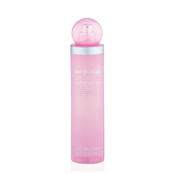 Bottle with a silver cap on a white background