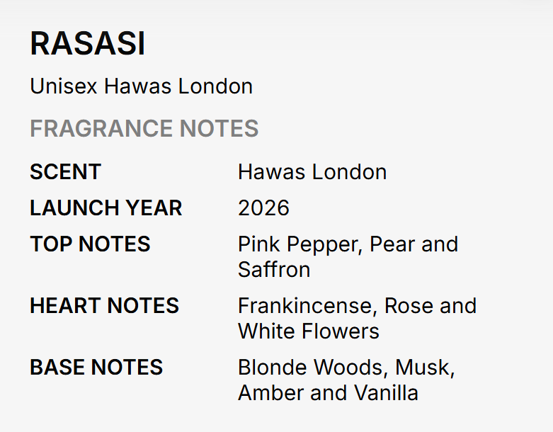 Rasasi Hawas London Perfume for Men 3.4 oz EDP SP