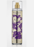 Tommy Bahama Coconut & Palm Fragrance Mist in a 6 oz clear spray bottle  and a beige label decorated with purple and white tropical floral patterns.