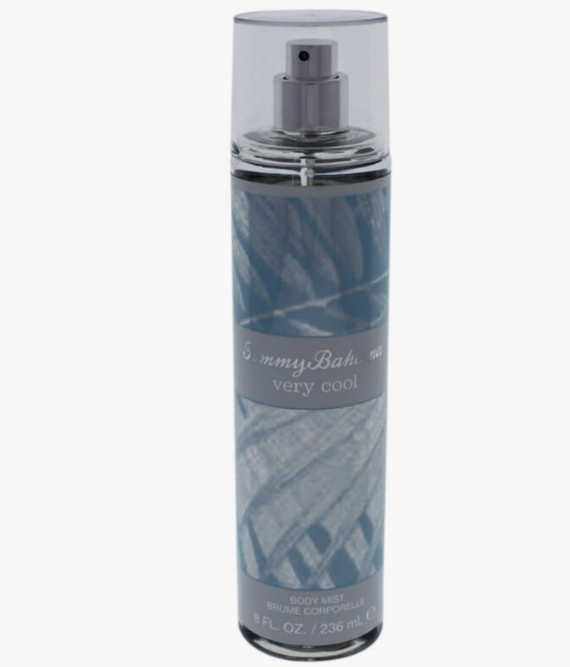 Tommy Bahama Very Cool Body Mist for Women 8.0 fl oz 236ml – single bottle on white background, fresh floral aquatic cool breezy feminine fragrance mist