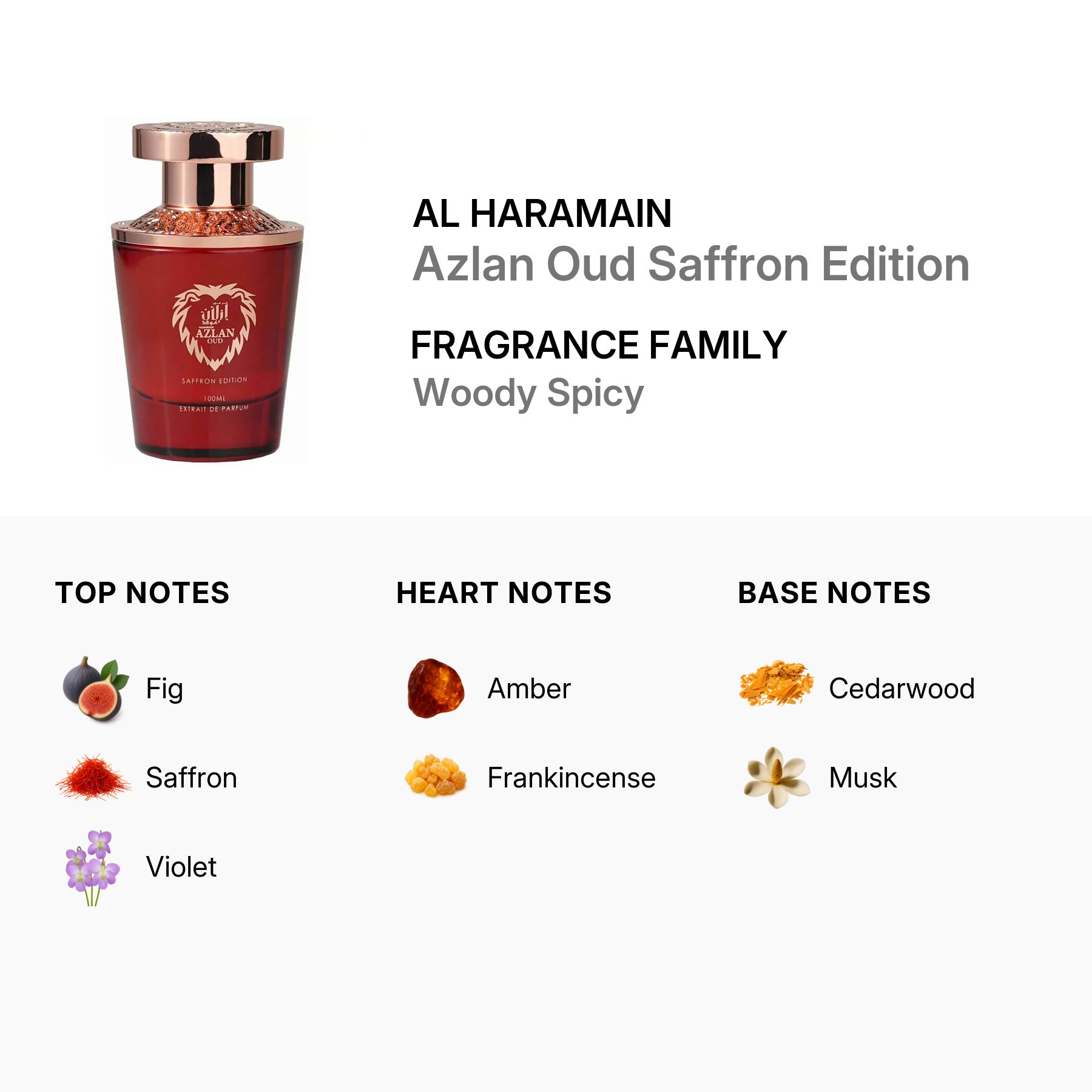 Al Haramain Azlan Oud Extrait de Parfum Saffron Edition