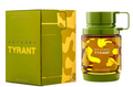 Odyssey Tyrant Special Edition cologne bottle and its matching green and yellow camouflage packaging box, shown on a plain white background.