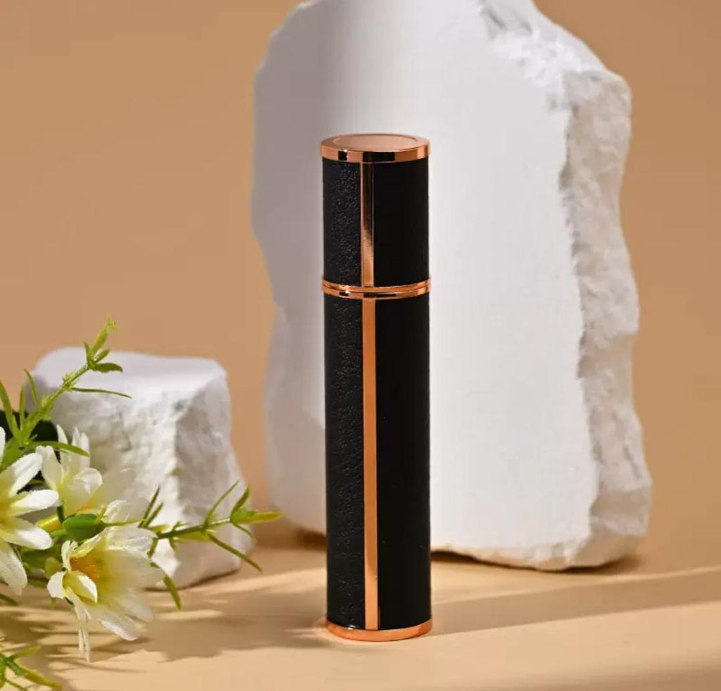 10ml Leather Body Refillable Perfume Spray Bottle – Travel Atomizer for Women & Men