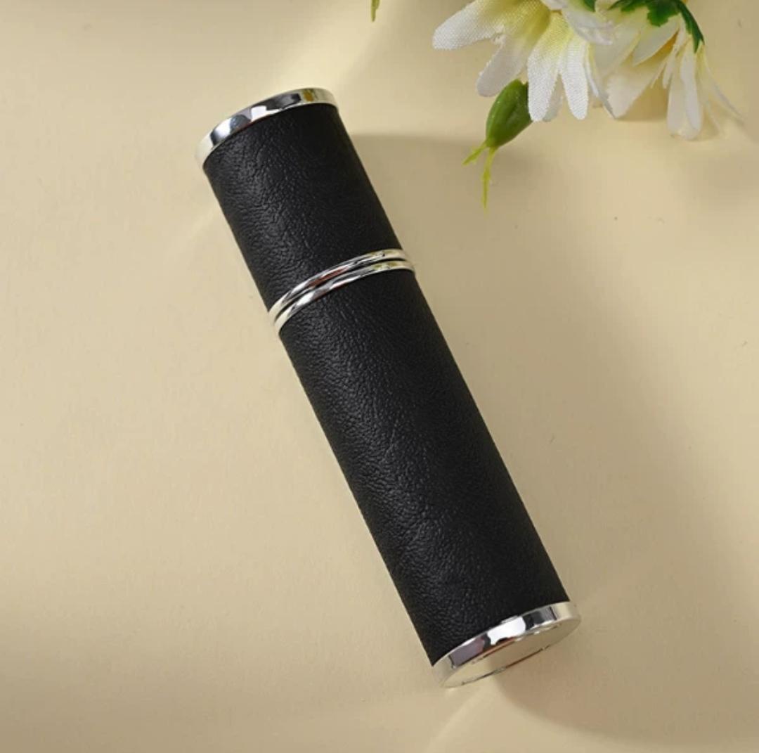 10ml Leather Body Refillable Perfume Spray Bottle – Travel Atomizer for Women & Men