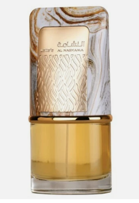 Lattafa Al Nashama Unisex Eau de Parfum spray bottle 3.4oz 100ml on white background