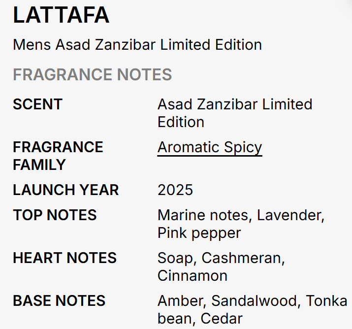 Lattafa Atlas Men EDP 55ml bold oriental woody fragrance with crisp citrus deep amber smooth woods oud dark leather dark musk and sandalwood