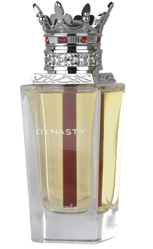 Lattafa Dynasty Unisex Eau de Parfum spray bottle 3.4oz 100ml on white background