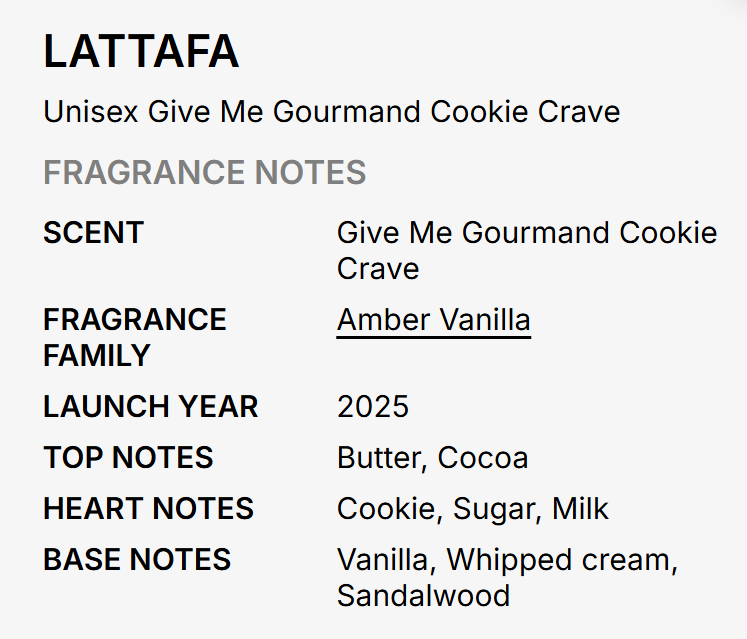 Lattafa Give Me Gourmand Wallom Madness EDP 75ml warm wild gourmand nutty sweet fragrance with walnut caramel vanilla toffee praline musk and sandalwood