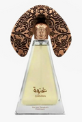 Lattafa Niche Emarati Ghinwa Unisex Eau de Parfum spray bottle 3.4oz 100ml on white background
