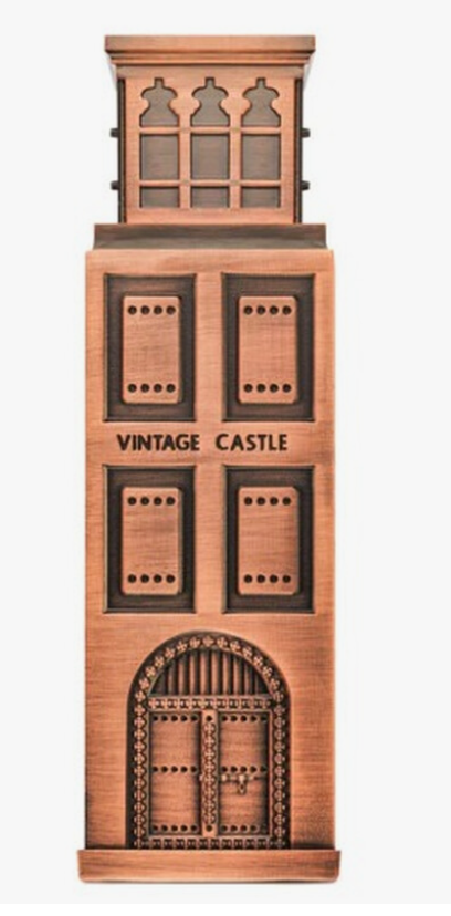 Lattafa Niche Emarati Vintage Castle Men Eau de Parfum spray bottle 3.4oz 100ml on white background