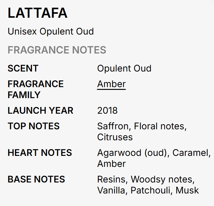 Lattafa Opulent Oud Unisex EDP 100ml rich commanding oriental oud resinous fragrance with deep oud precious amber resinous warmth rose smoky incense dark musk and sandalwood