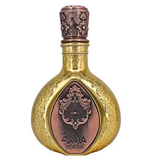 Lattafa Pride Masa Unisex Eau de Parfum spray bottle 3.4oz 100ml on white background