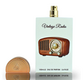 Lattafa Pride Vintage Radio Unisex Eau de Parfum spray bottle 3.4oz 100ml on white background