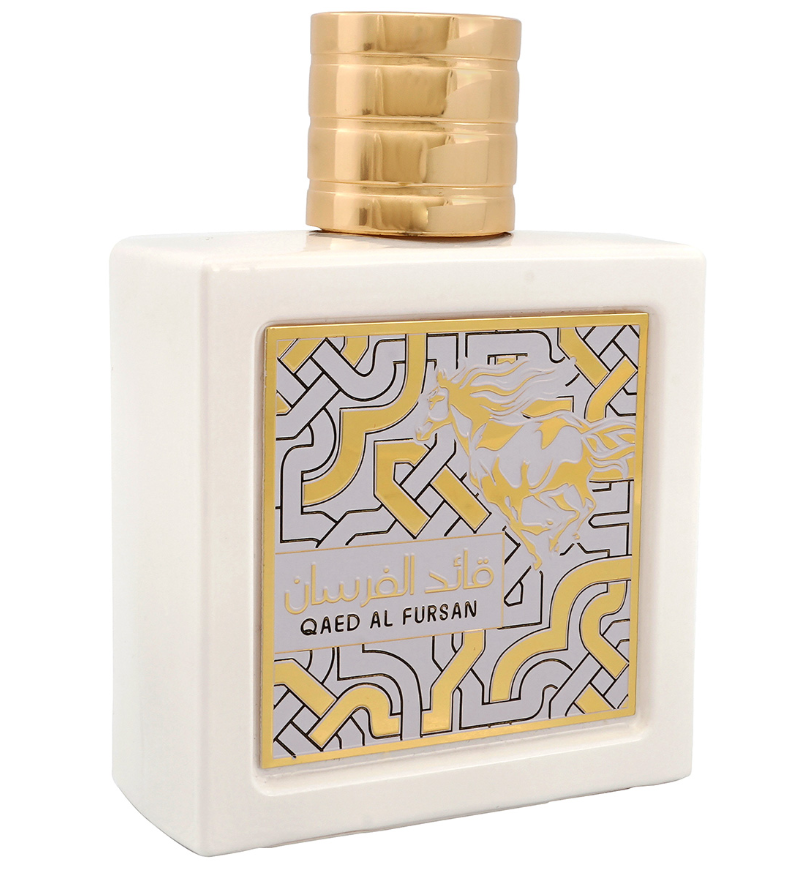 Lattafa Qaed Al Fursan Unlimited Unisex Eau de Parfum spray bottle 3.0oz 90ml on white background