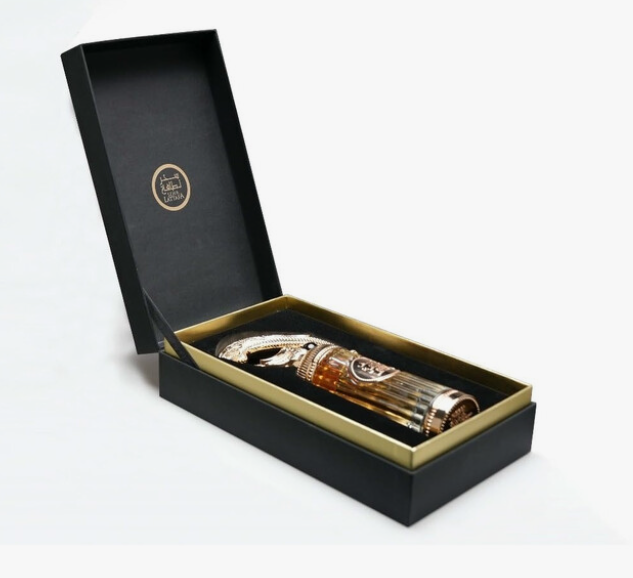 Lattafa Sehr Unisex Eau de Parfum box and bottle 3.4oz 100ml on white background2