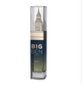 White skincare serum bottle with black text on a white background