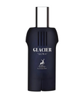 Glacier Ultra by Baron Althambera fragrance bottle in a dark navy blue color with white text and logo, shown on a plain white background.