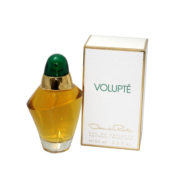 Oscar de la Renta Volupte Perfume for Women 2 PC Gift Set with packaging box on white background UPC 85715592552