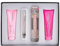 Paris Hilton Heiress Perfume for Women 3 PC Gift Set including 3.4 oz EDP Spray, 3.0 oz Body Lotion and 3.0 oz Shower Gel on white background UPC 608940589007