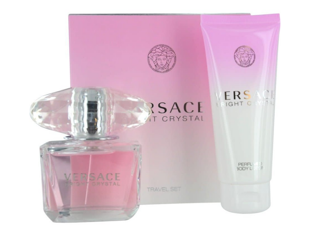 Versace Bright Crystal for Women Floral Fruity fragrance notes top pomegranate yuzu iced accord heart magnolia lotus peony base vegetal amber musks mahogany launched 2006 UPC 8011003800643